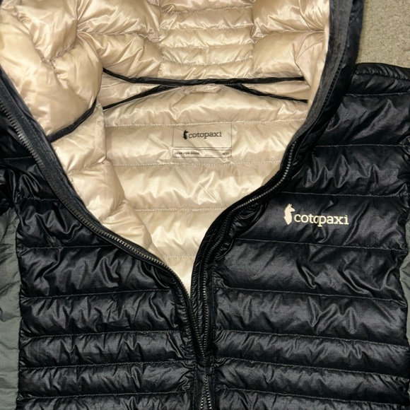 NWOT COTOPAXI Women’s XS Fuego Down Puffer Coat Jacket Black 800FP Hooded - Picture 3 of 10